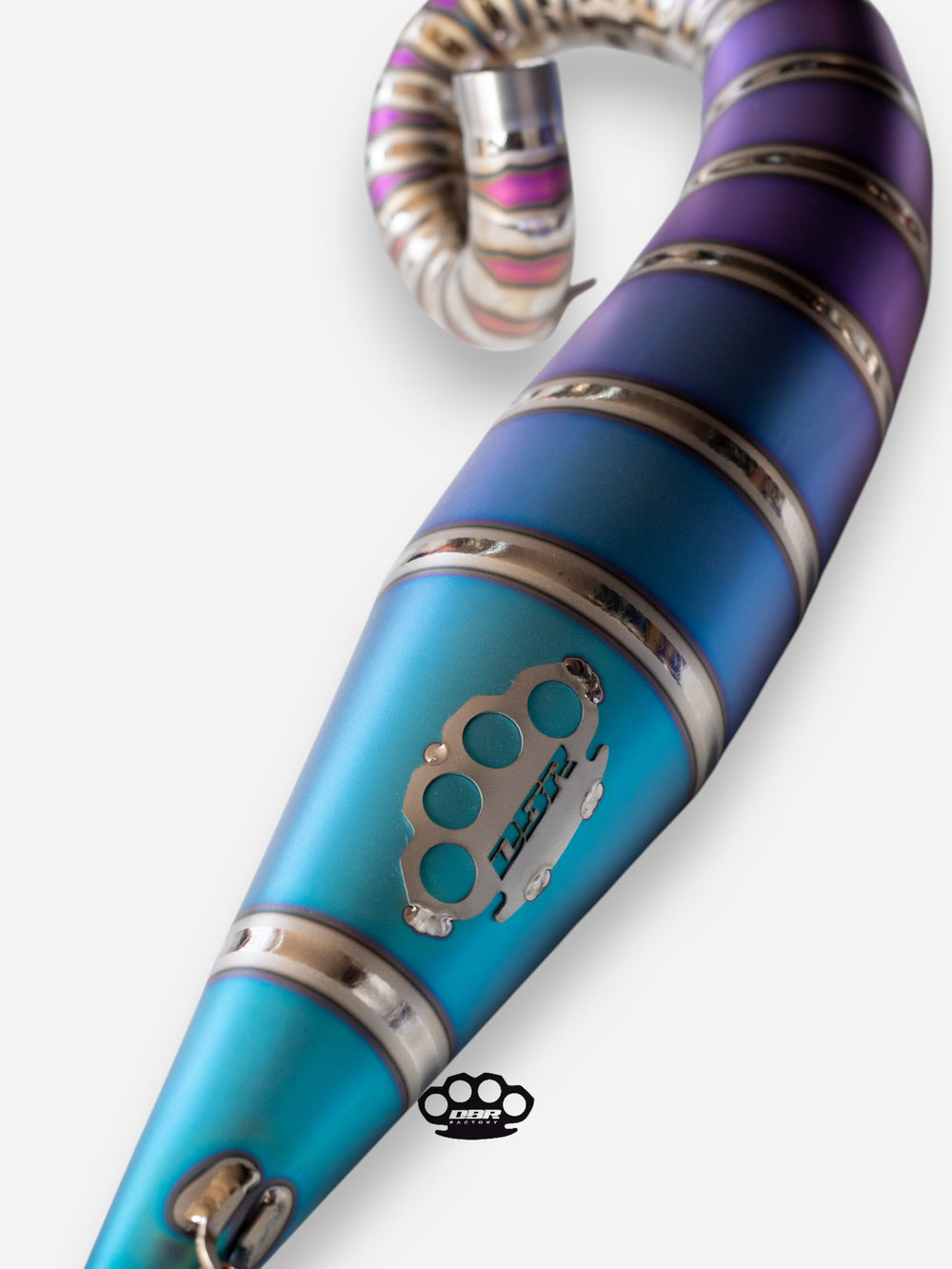 DBR GP04 Multicolor Titanium Exhaust - Vespa and Gilera Moped