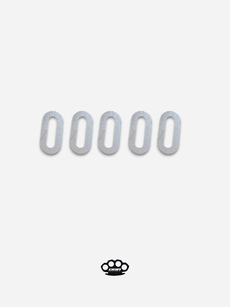 DBR Refuerzos para Ranuras de Deslizamiento del Motor 1,2 mm Kit de 5 piezas