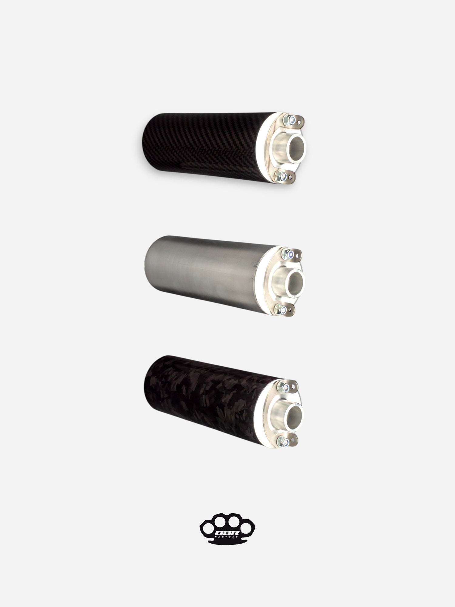 DBR Silenziatore Universale Moped 150mm e 190mm - Diametro 19mm e 20mm - DBR Factory