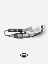 Laad de afbeelding in de Gallery-viewer, Marmitta DBR Minarelli Orizzontale - Scarico Intermedio 70cc - DBR Factory