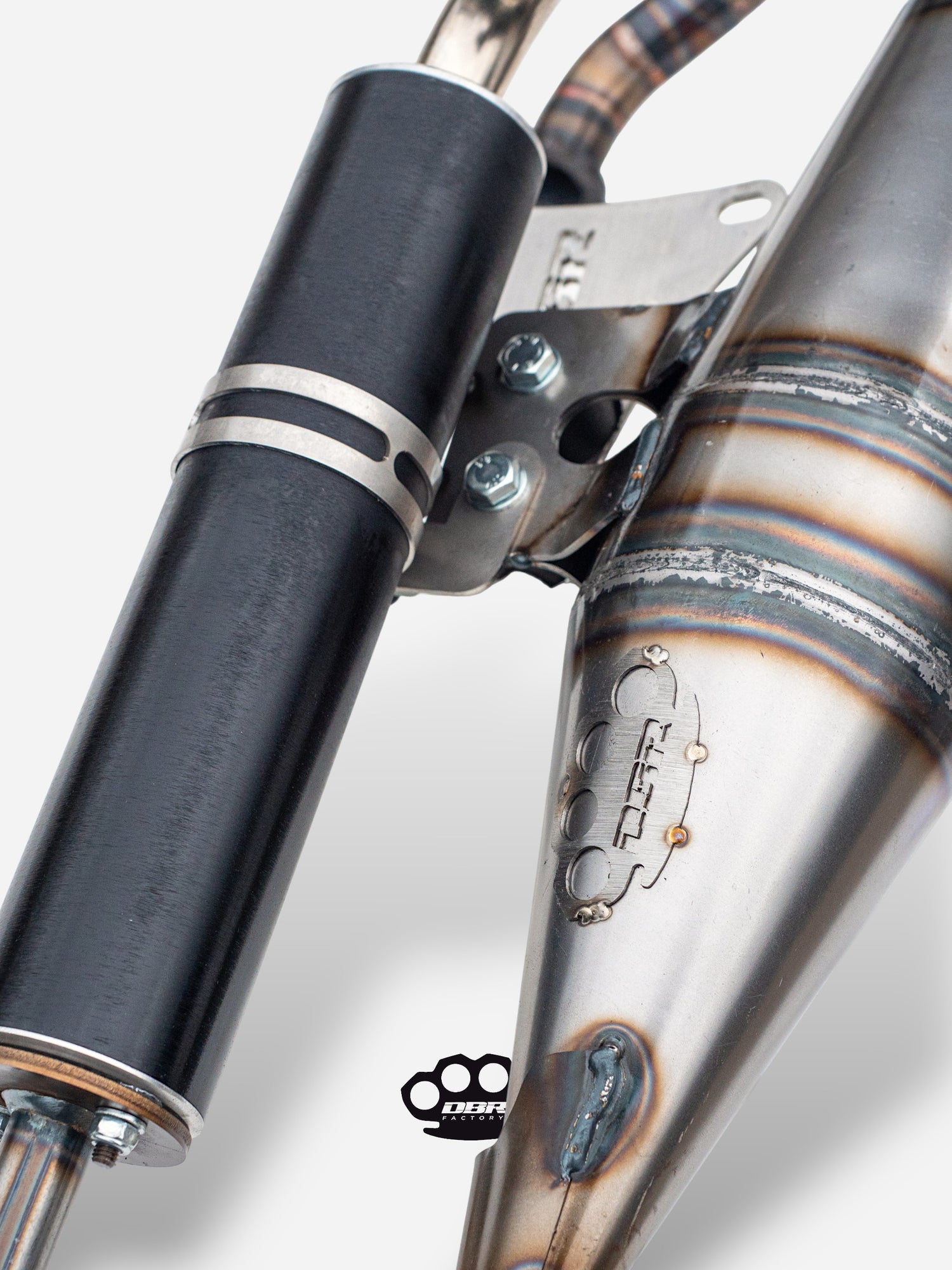 Marmitta DBR Minarelli Verticale Base - MBK Booster Spirit, Next Generation e Stunt - Yamaha Zuma e Slider - DBR Factory