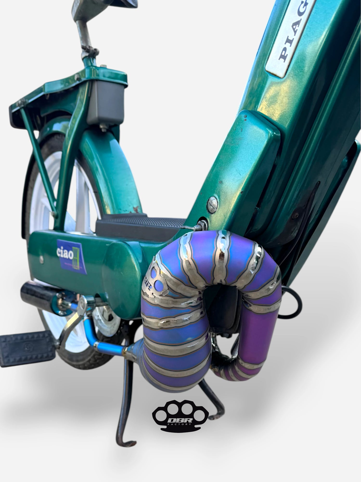 DBR Titanium Wyvern Exhaust Multicolor - Vespa and Gilera