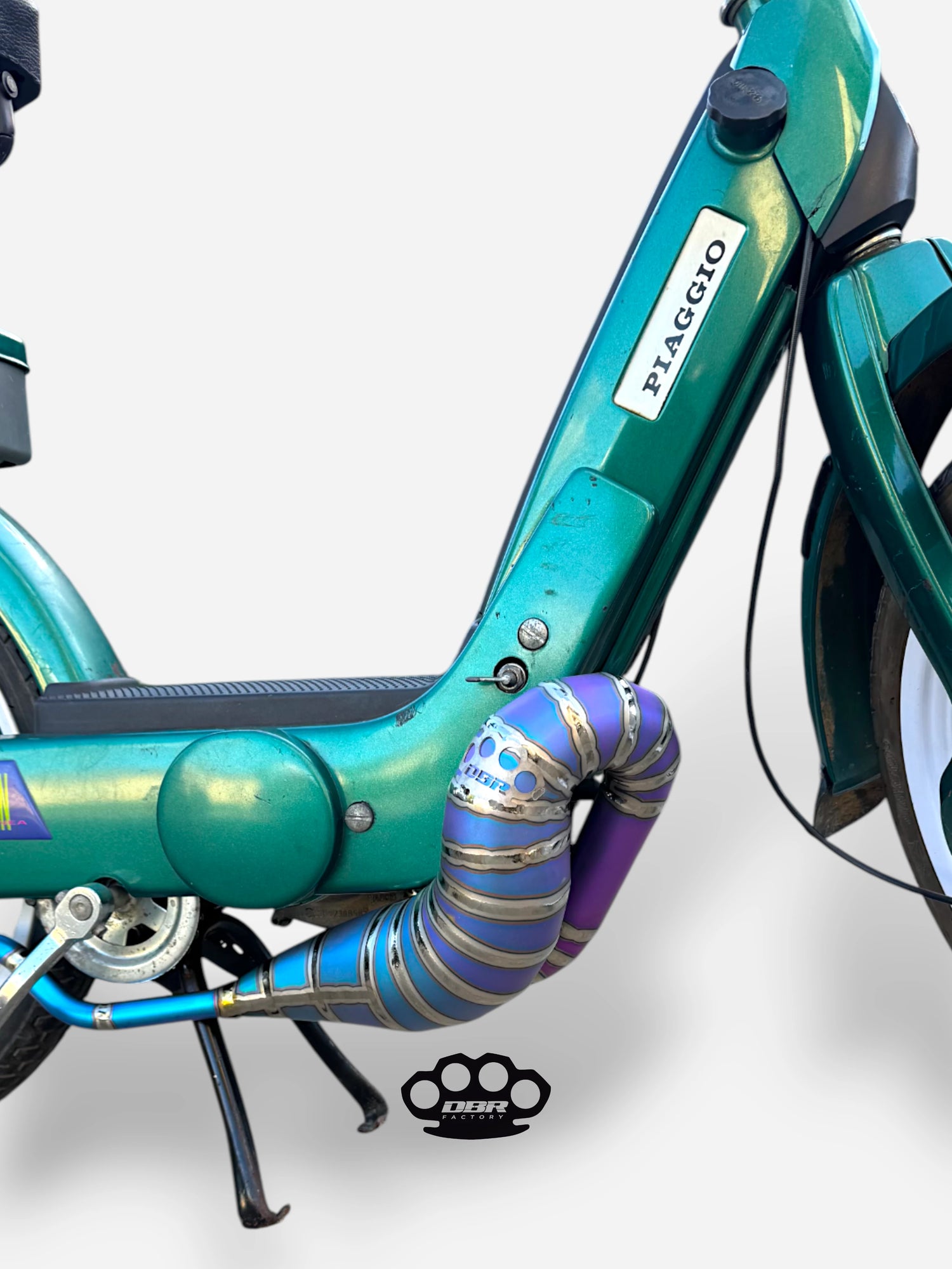 DBR Titanium Wyvern Exhaust Multicolor - Vespa and Gilera