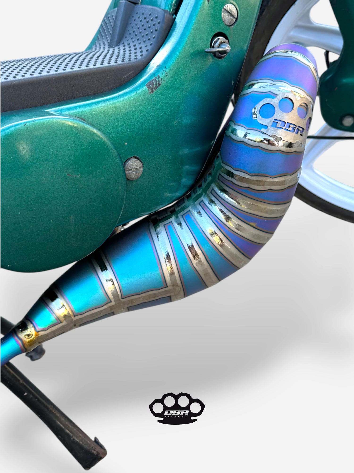 DBR Titanium Wyvern Exhaust Multicolor - Vespa and Gilera