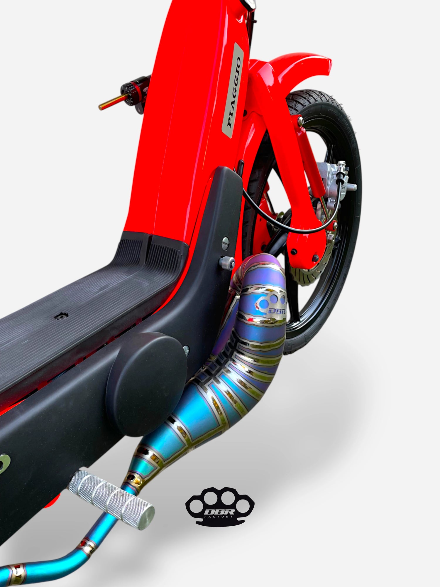 DBR Titanium Wyvern Exhaust Multicolor - Vespa and Gilera
