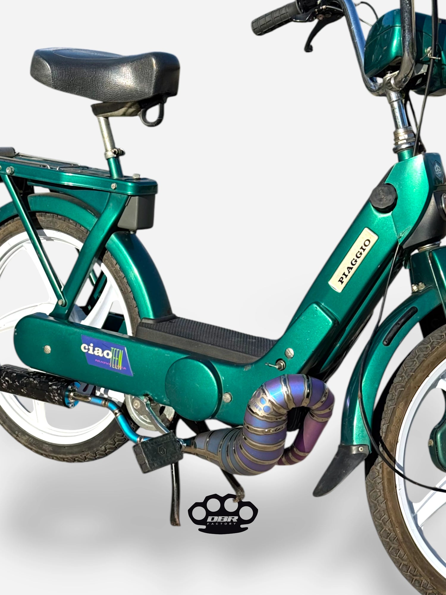 DBR Titanium Wyvern Exhaust Multicolor - Vespa and Gilera