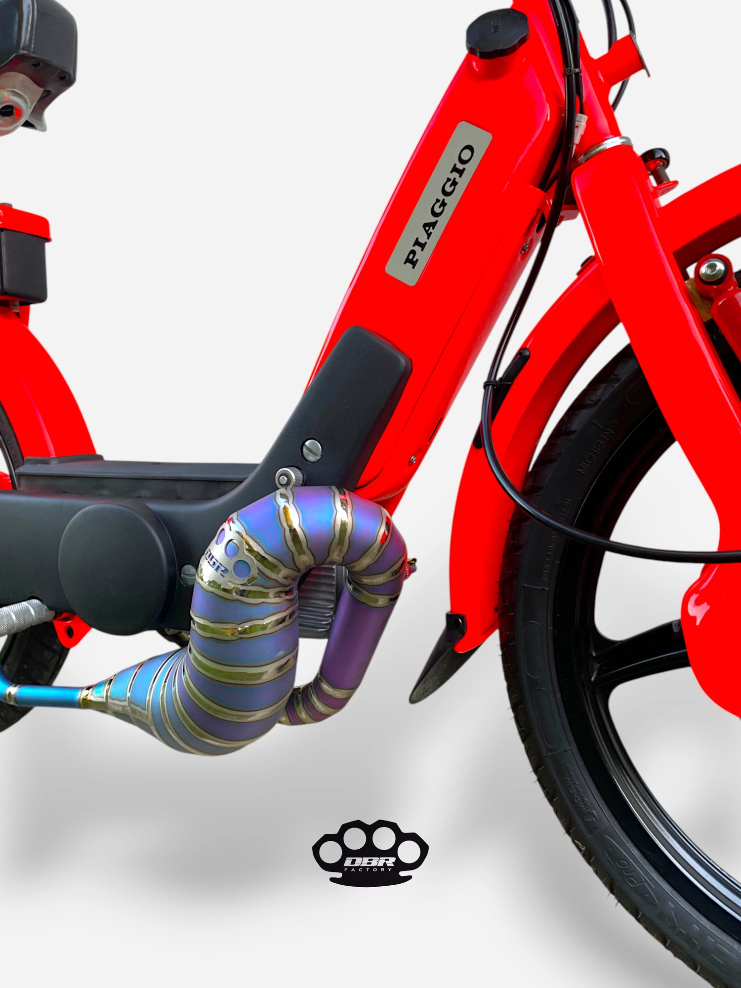DBR Titanium Wyvern Exhaust Multicolor - Vespa and Gilera