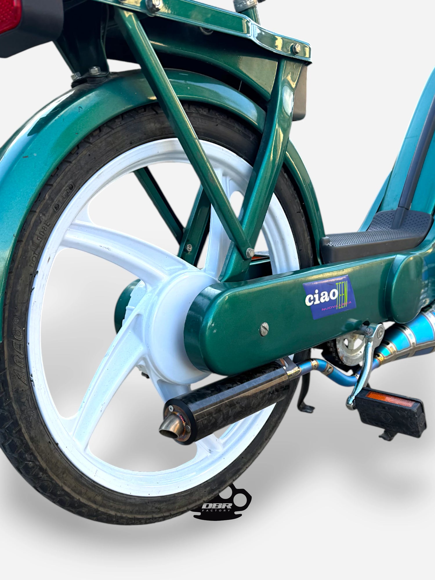 DBR Titanium Wyvern Exhaust Multicolor - Vespa and Gilera