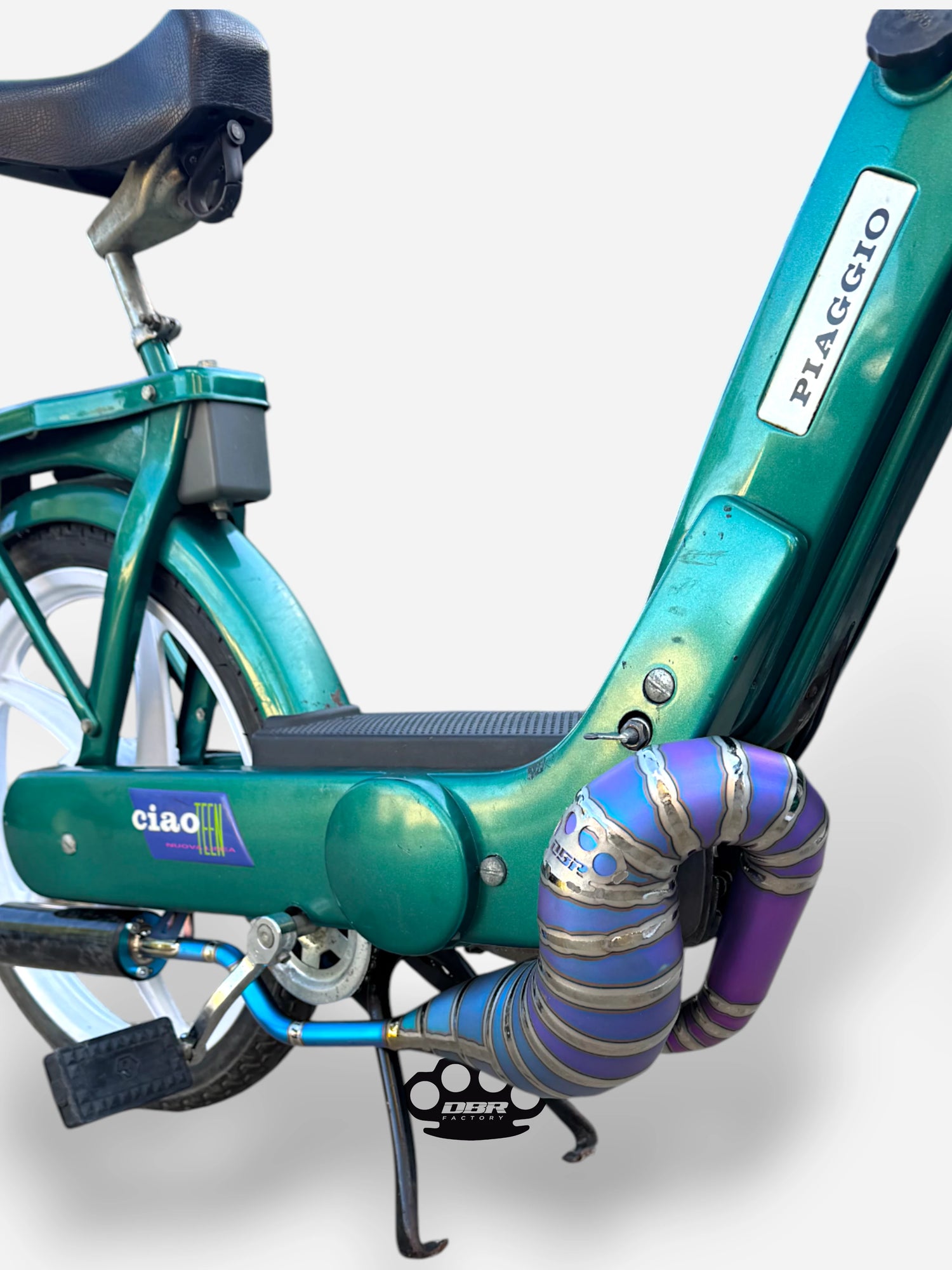DBR Titanium Wyvern Exhaust Multicolor - Vespa and Gilera