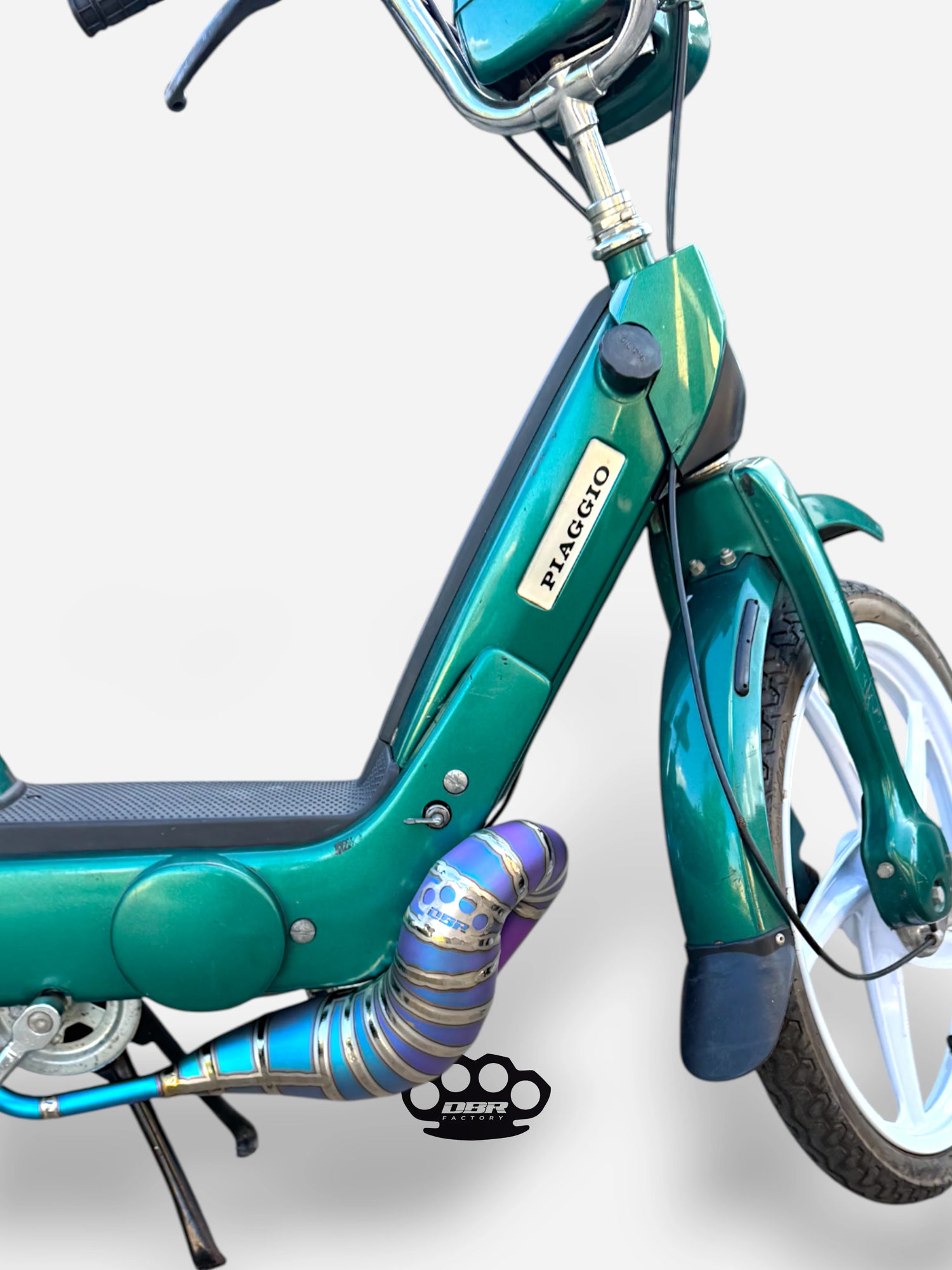 DBR Titanium Wyvern Exhaust Multicolor - Vespa and Gilera