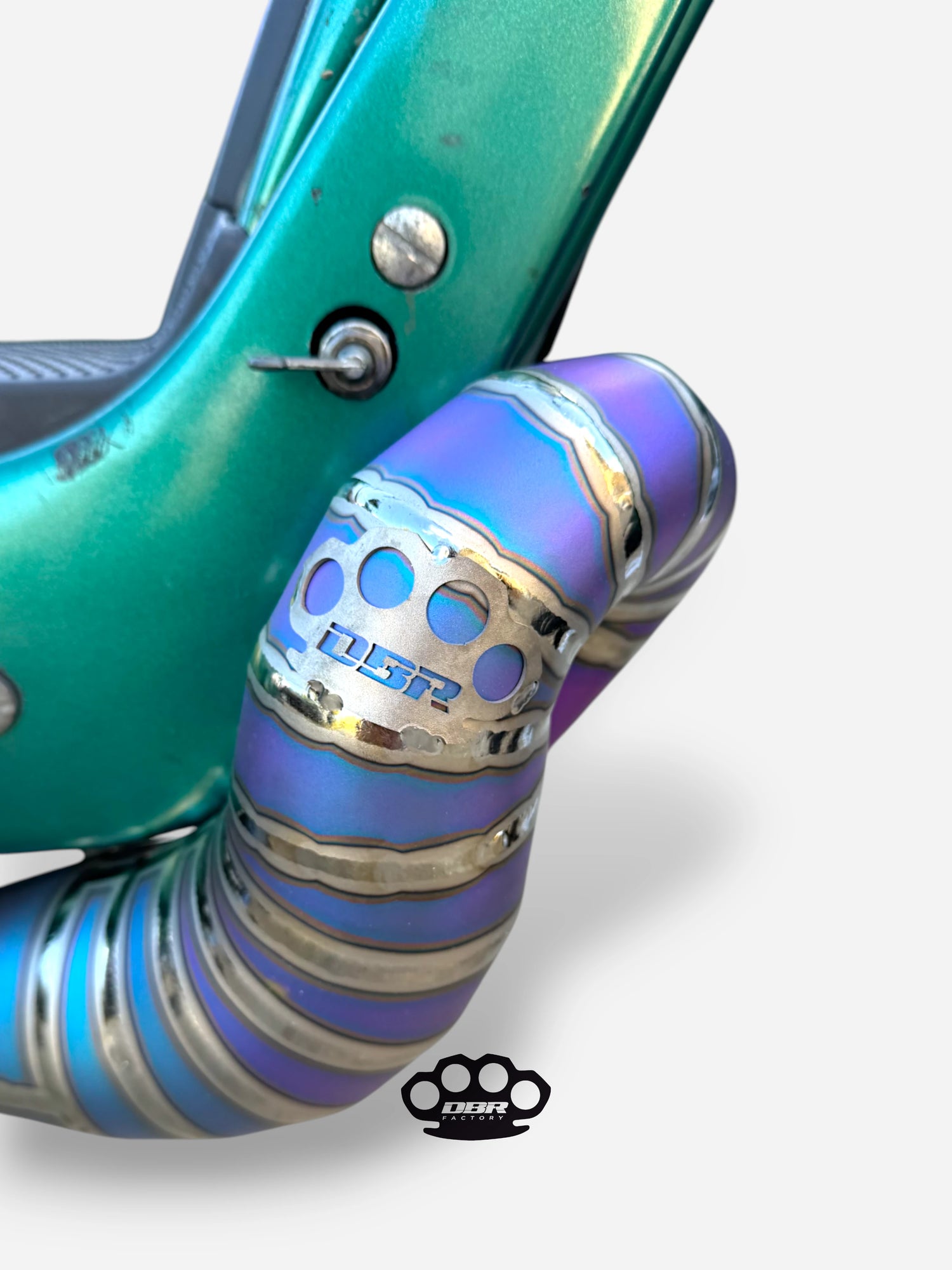 DBR Titanium Wyvern Exhaust Multicolor - Vespa and Gilera