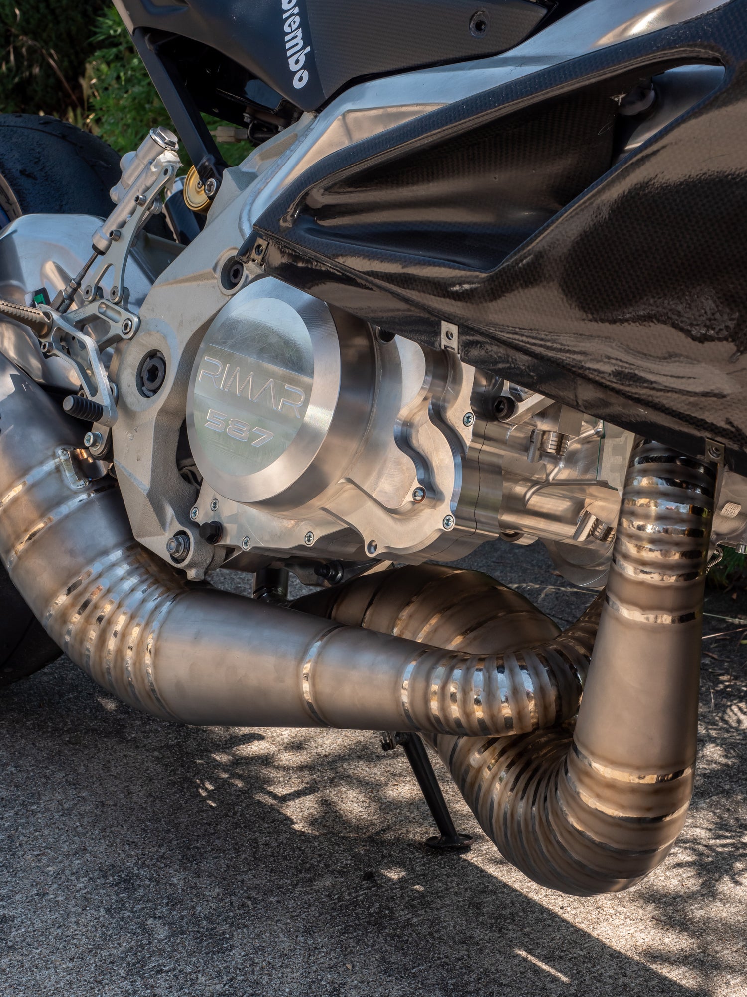 DBR RIMAR MOTORS 587/500cc 钛合金排气管，配 Twill 消音器