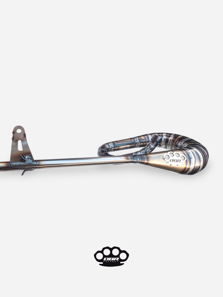 DBR Classic Moped Exhaust – Integrated Silencer