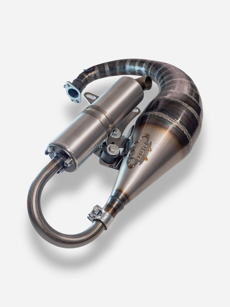 Marmitta DBR Minarelli Verticale Trofeo - MBK Booster Spirit, Next Generation e Stunt - Yamaha Zuma e Slider - DBR Factory