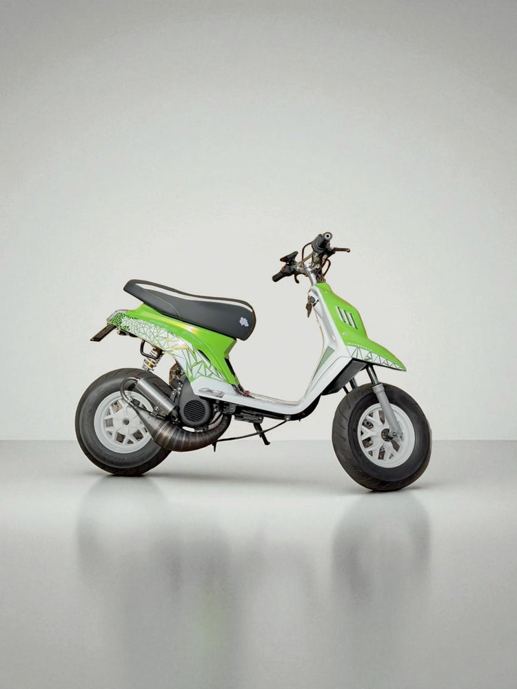 Marmitta DBR Minarelli Verticale Trofeo - MBK Booster Spirit, Next Generation e Stunt - Yamaha Zuma e Slider - DBR Factory