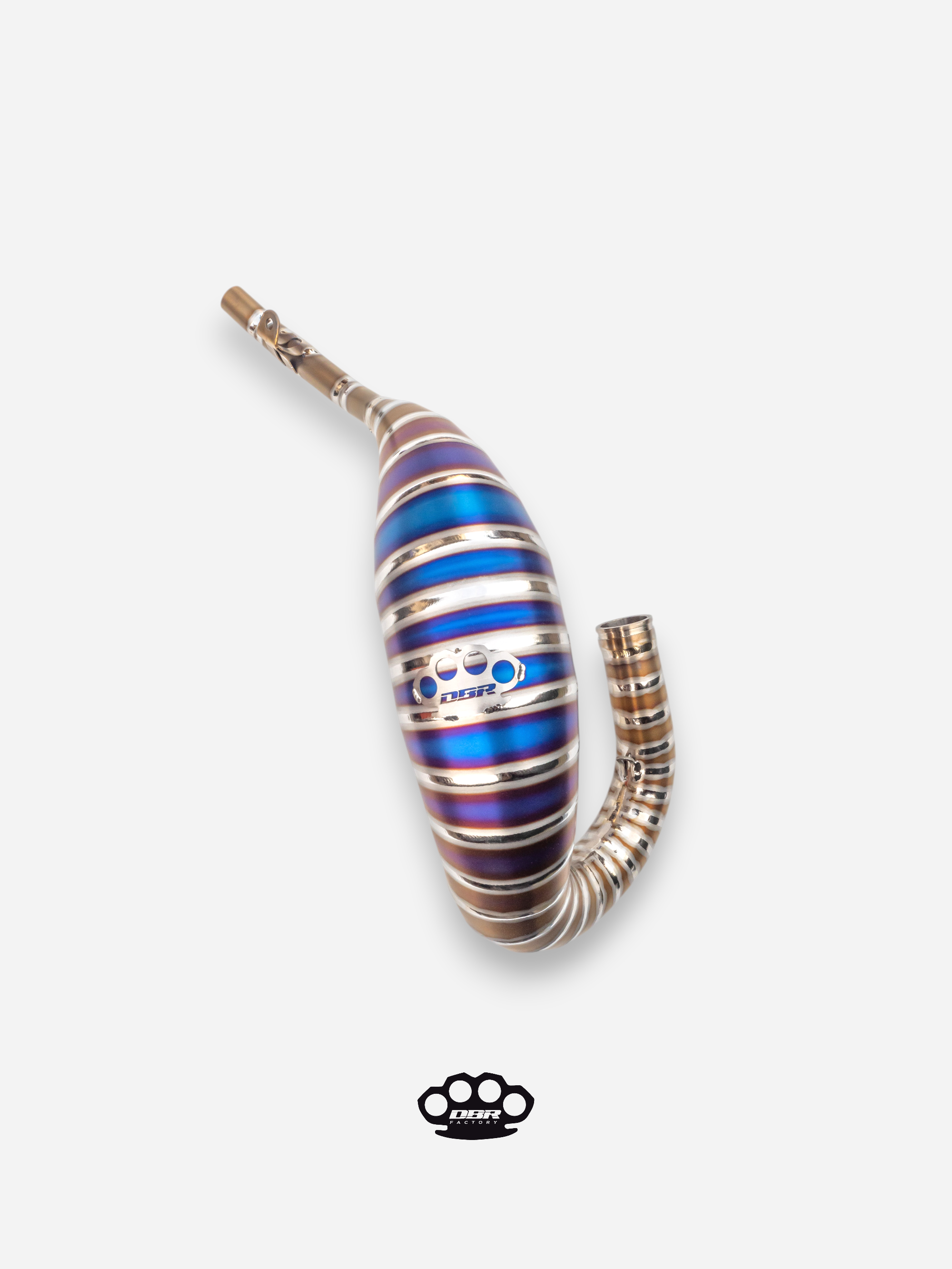 Scarico DBR Off-Road 125/150cc Titanium Alto - Pancia - DBR Factory