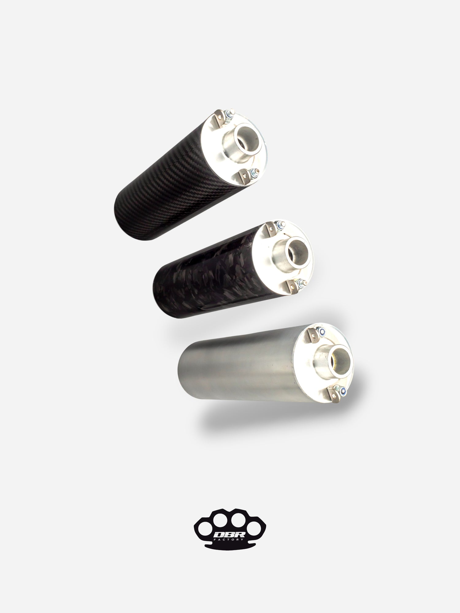 DBR Silenziatore Universale Moped 150mm e 190mm - Diametro 19mm e 20mm - DBR Factory