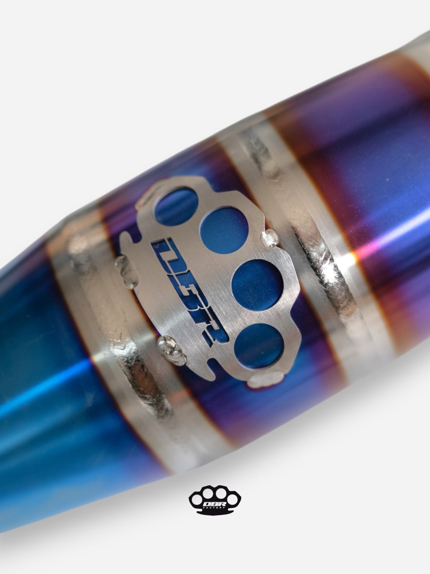 DBR GP04 Multicolor Titanium Exhaust - Vespa and Gilera Moped