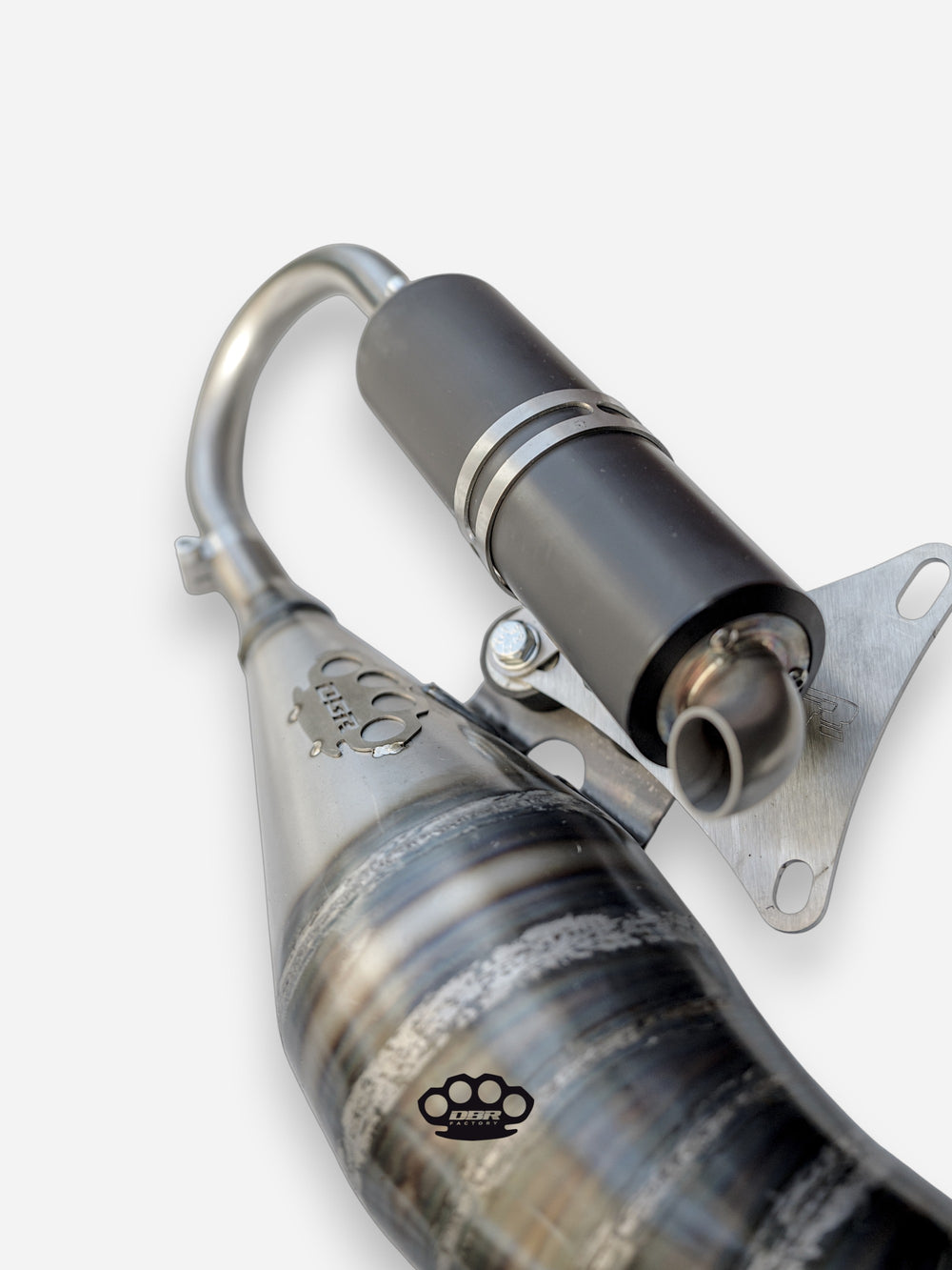 DBR Minarelli Vertical Trophy Exhaust - MBK Booster Spirit, Next Generation and Stunt - Yamaha Zuma and Slider