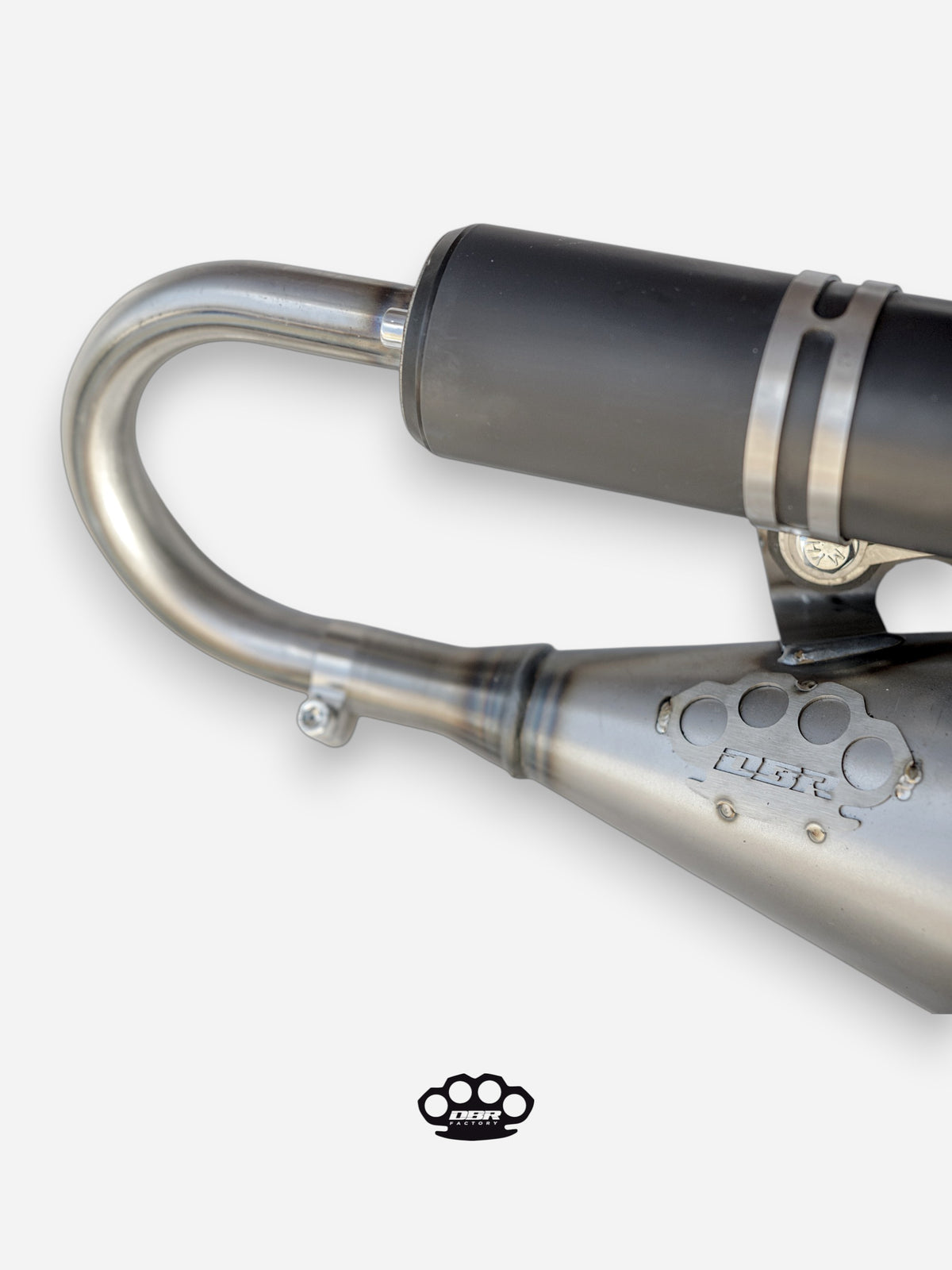 DBR Minarelli Vertical Trophy Exhaust - MBK Booster Spirit, Next Generation and Stunt - Yamaha Zuma and Slider